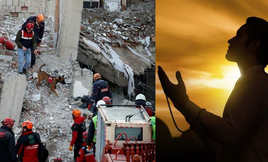 Какви молитви се правят за тези, които са под развалините на земетресението?