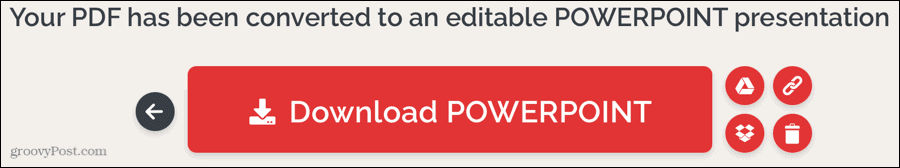 iLovePDF Конвертиран PDF в PowerPoint
