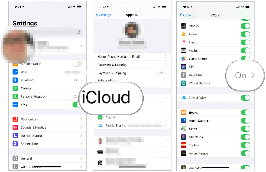 Настройка на iCloud Keychain iOS