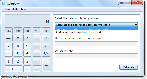 оценка на точните дати с помощта на Windows 7