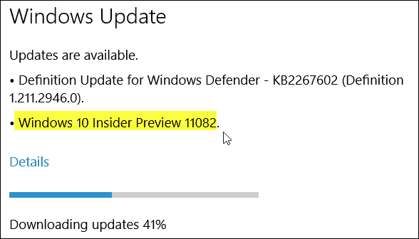 Windows 10 Insider Preview Build 11082 (Redstone) наличен сега