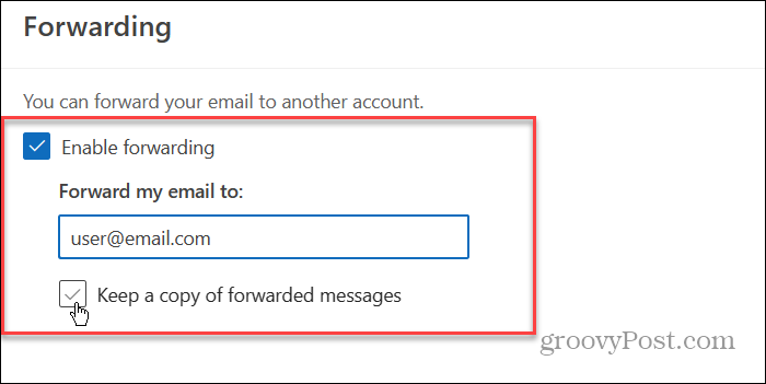 Автоматично препращане на имейл 