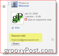 Имейл за покана с Google Picasa: groovyPost.com