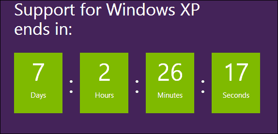 Поддръжка за XP, приключваща скоро