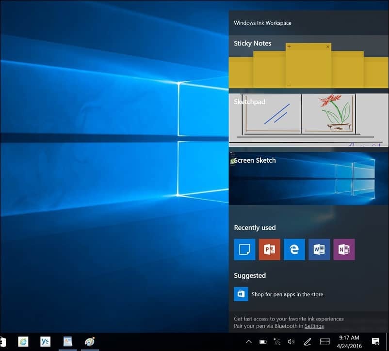 Първи стъпки с функцията Windows 10 Inking