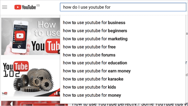 термини за търсене в youtube