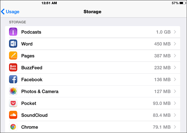 iOS 8 съхранение