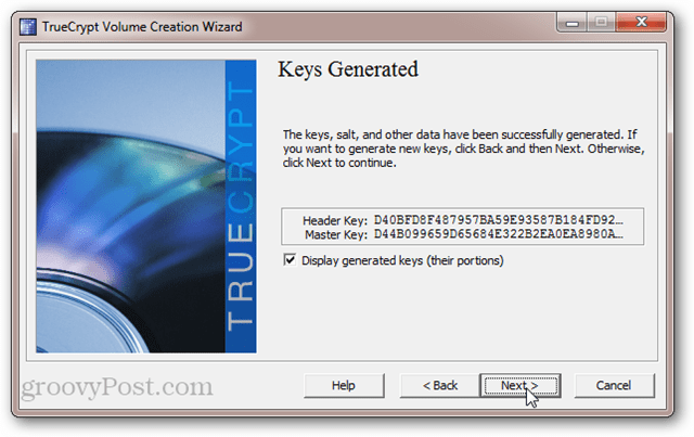 TrueCrypt заглавен ключ и главен ключ