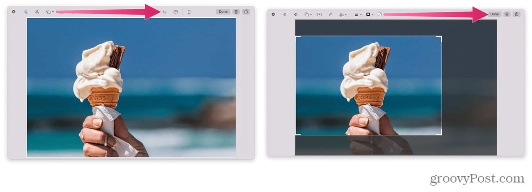 Как да изрежете екранна снимка на Mac