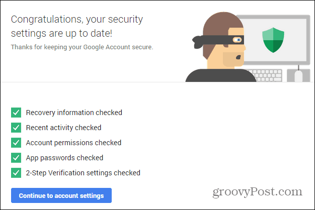Успех на съветника за сигурност на Google