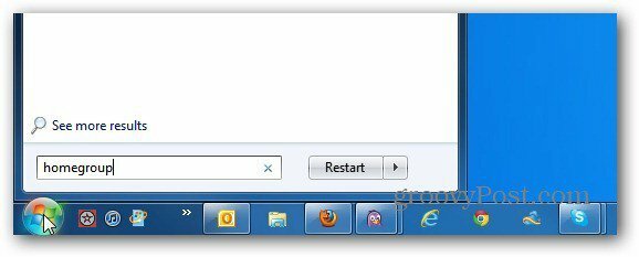 Стартирайте търсене в Windows 7