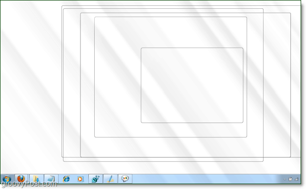 екрана на Windows 7 aero peek
