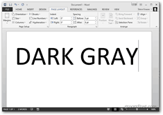 офис 2013 промяна на цветовата тема - тъмно сива тема