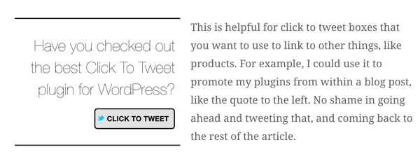 Приставката WordPress за по-добро кликване, за да туитва, ви позволява да вмъквате полета за кликване в Twitter в публикациите си в блога.
