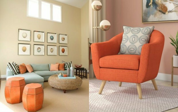  оранжева декорация на седалките