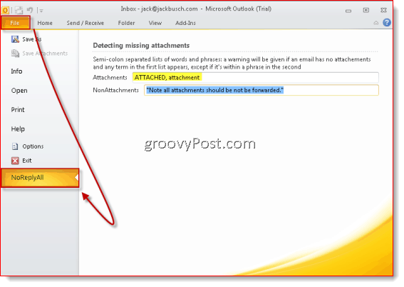 Как да добавите без отговор всички и без да препращате към Outlook 2007 и Outlook 2010