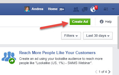 създаване на реклами във facebook ads manager