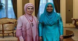 Първата дама Ердоган се срещна със Саджида Мохамед, съпруга на президента на Малдивите Муизу