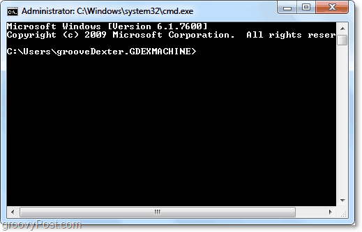 cmd се отваря от диалоговия прозорец за стартиране като администратор