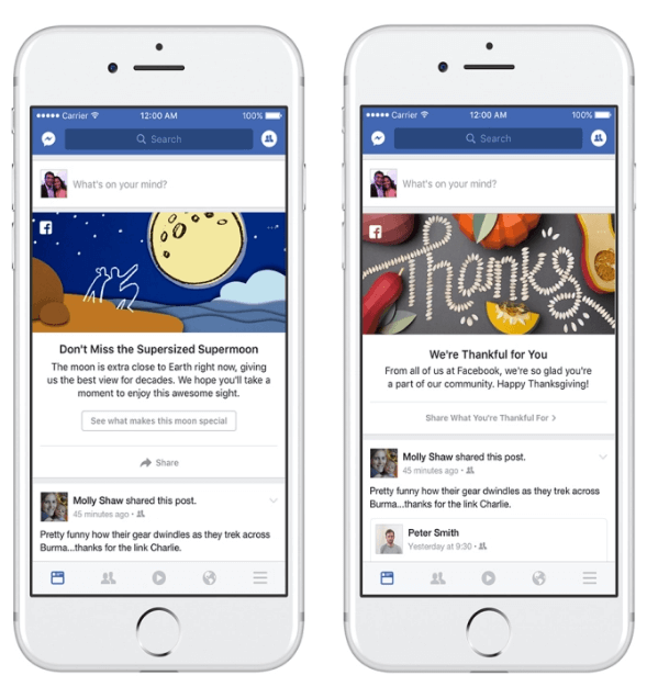 Facebook въведе нова маркетингова програма, за да покани хората да споделят и да говорят за събития и моменти, които се случват в техните общности и по света.