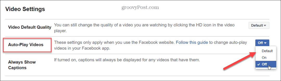 Как да изключите автоматичното пускане на видео във Facebook