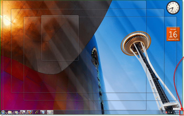 aero peek прави всички активни Windows 7 прозрачни