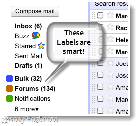 умни етикети gmail скрийншот