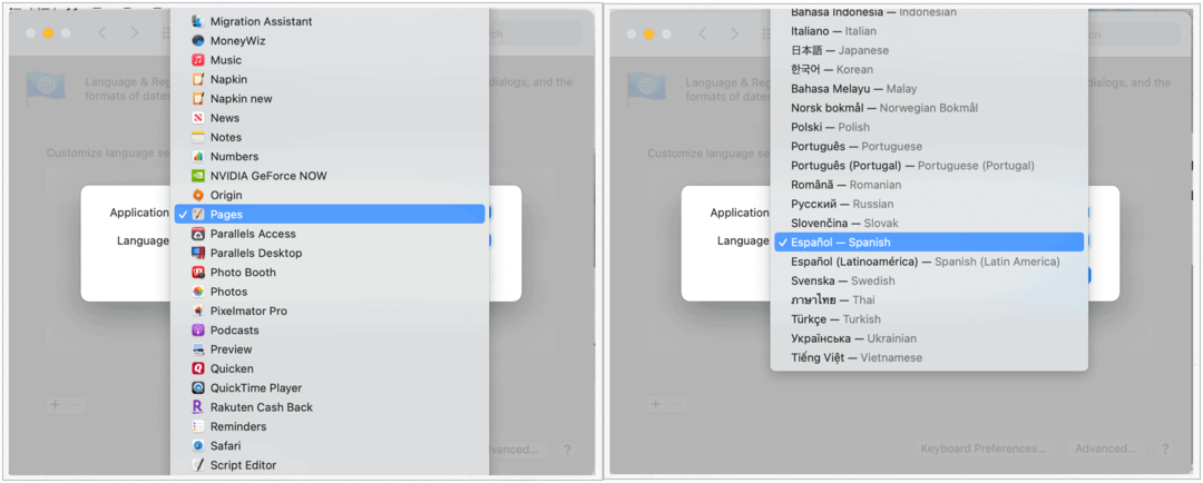 Променете езика по подразбиране на Mac по приложение
