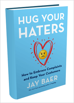 Това е екранна снимка на корицата на книгата „Прегърни твоите ненавистници“ от Джей Баер.
