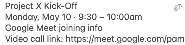 Поставете покана за Google Meet
