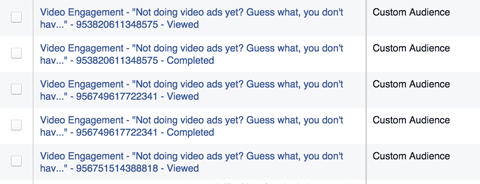 списъци за ангажиране с видео реклами във facebook