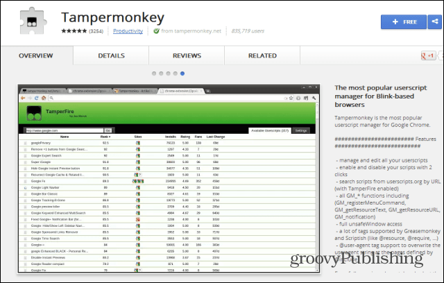 Структура на дропбокс дърво Chrome Tampermonkey