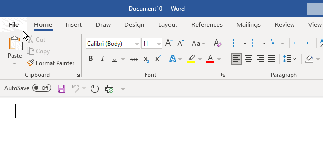 използвайте mla формат в Microsoft Word