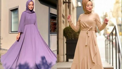 Как да комбинирате летни рокли с хиджаб? 2020 модели рокли