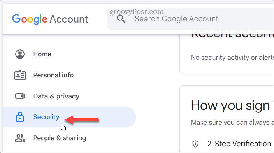 Ключ за достъп за вашия акаунт в Google