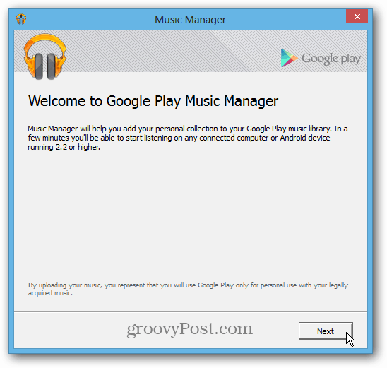 Инсталирайте Google Music Manager