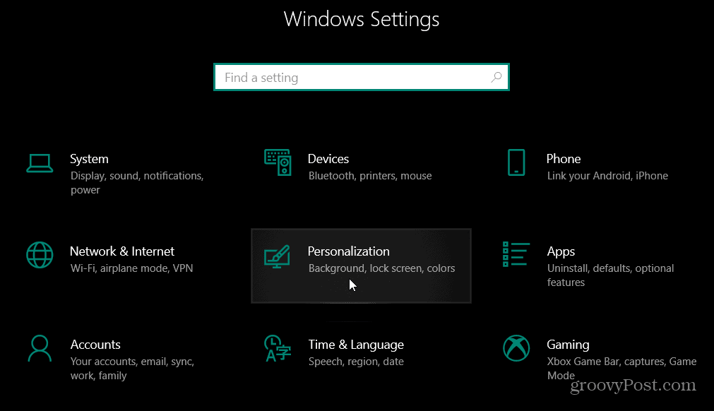 Настройки за персонализация Windows 10