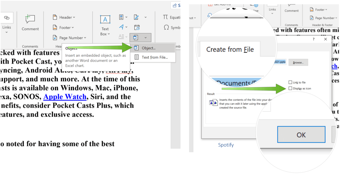 Вградете PowerPoint Slide Powerpoint създаване от файл