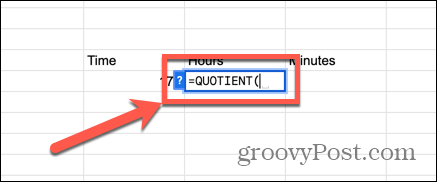 коефициентна функция на google sheets