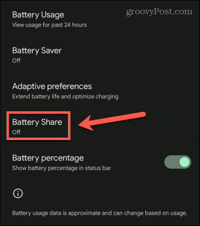 споделяне на батерията на android