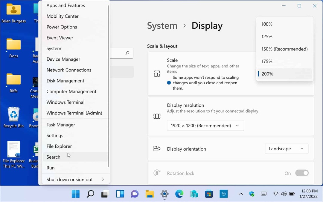Как да настроите настройките на мащаба на дисплея в Windows 11