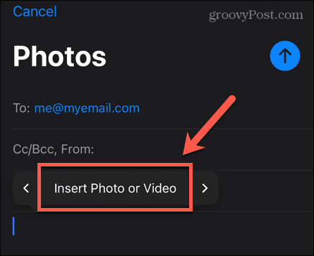 iphone вмъкнете снимка или видео