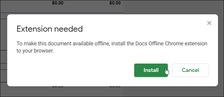 Следващата инсталация на добавката използвайте Google Docs офлайн