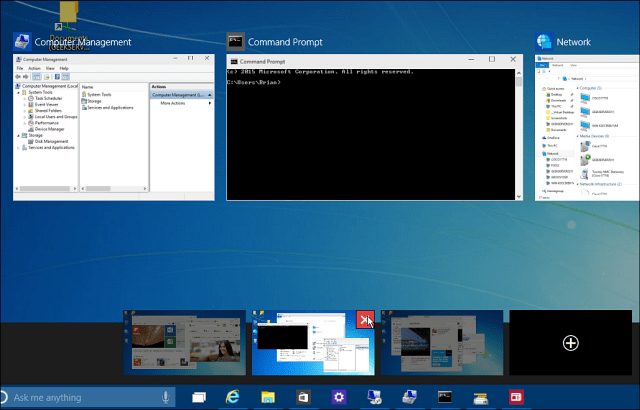 Затворете виртуален работен плот на Windows 10