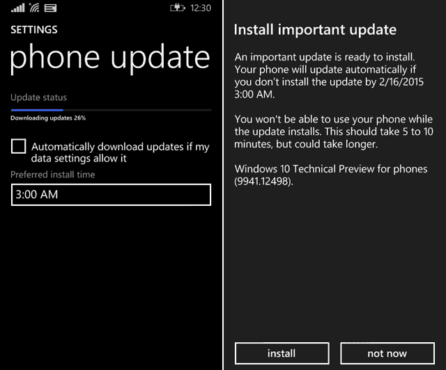 Инсталирайте Windows 10 Technical Preview за телефони