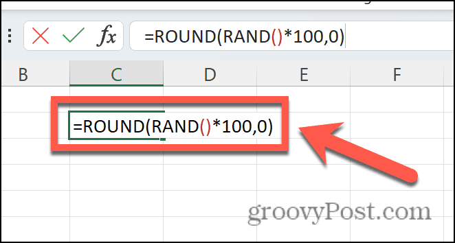 формула на excel rand