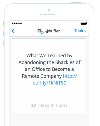 Daily by Buffer е лесен начин за откриване и споделяне на страхотно съдържание. 