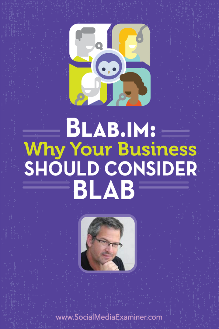 Blab.im: Защо вашият бизнес трябва да обмисли Blab: Social Media Examiner