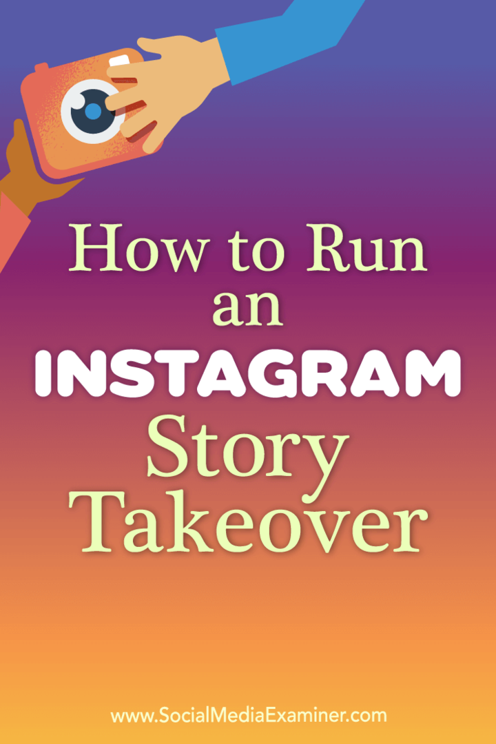Как да стартирате поглъщане на Instagram Story от Peg Fitzpatrick в Social Media Examiner.