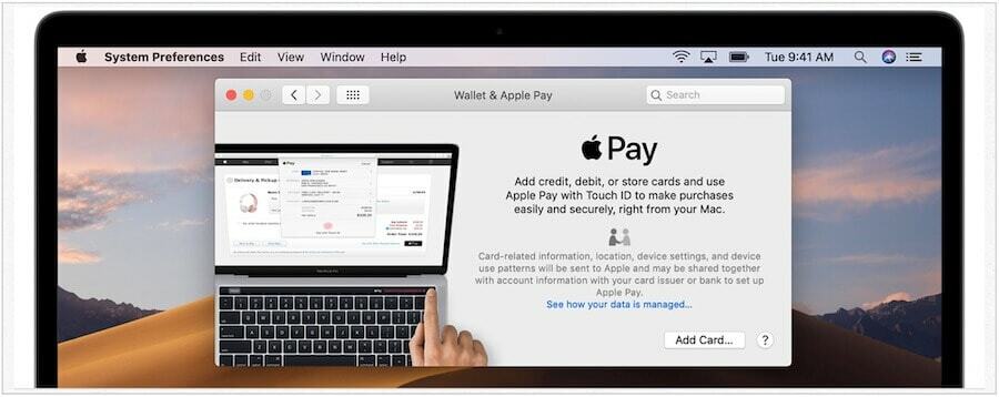 macOS добави Apple Pay